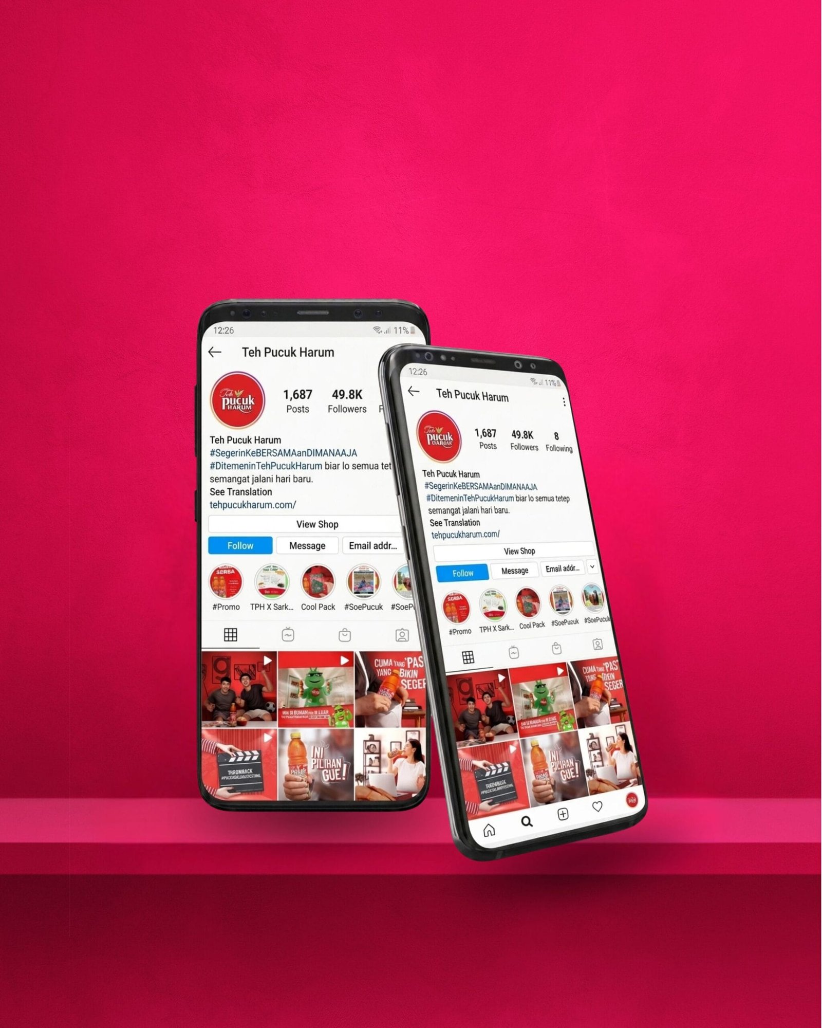 Portofolio Rumah Cipta Kreatif Media Sosial Optimization Teh Pucuk Harum