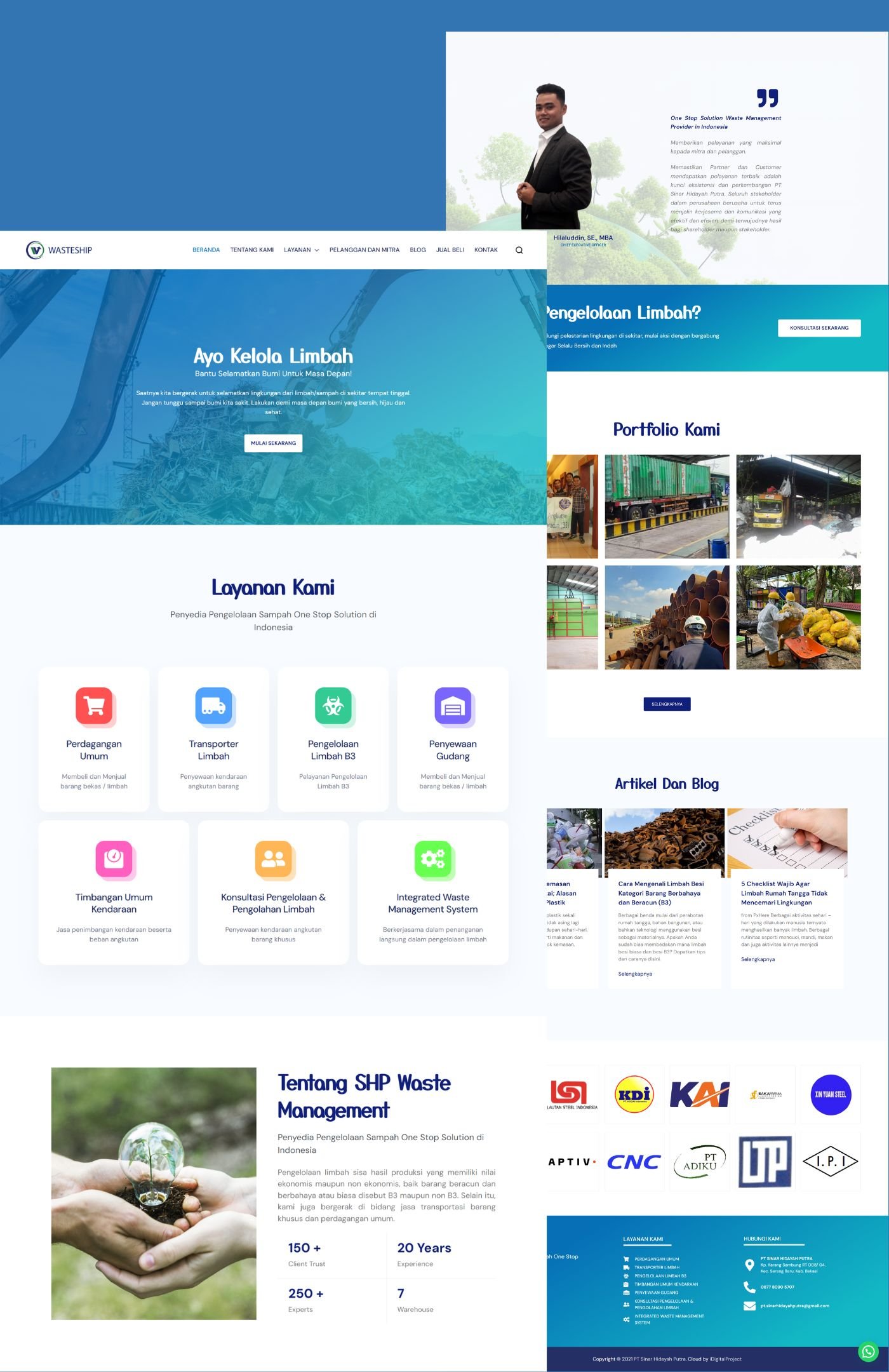 Rumah Cipta Kreatif-portfolio website Wasteship