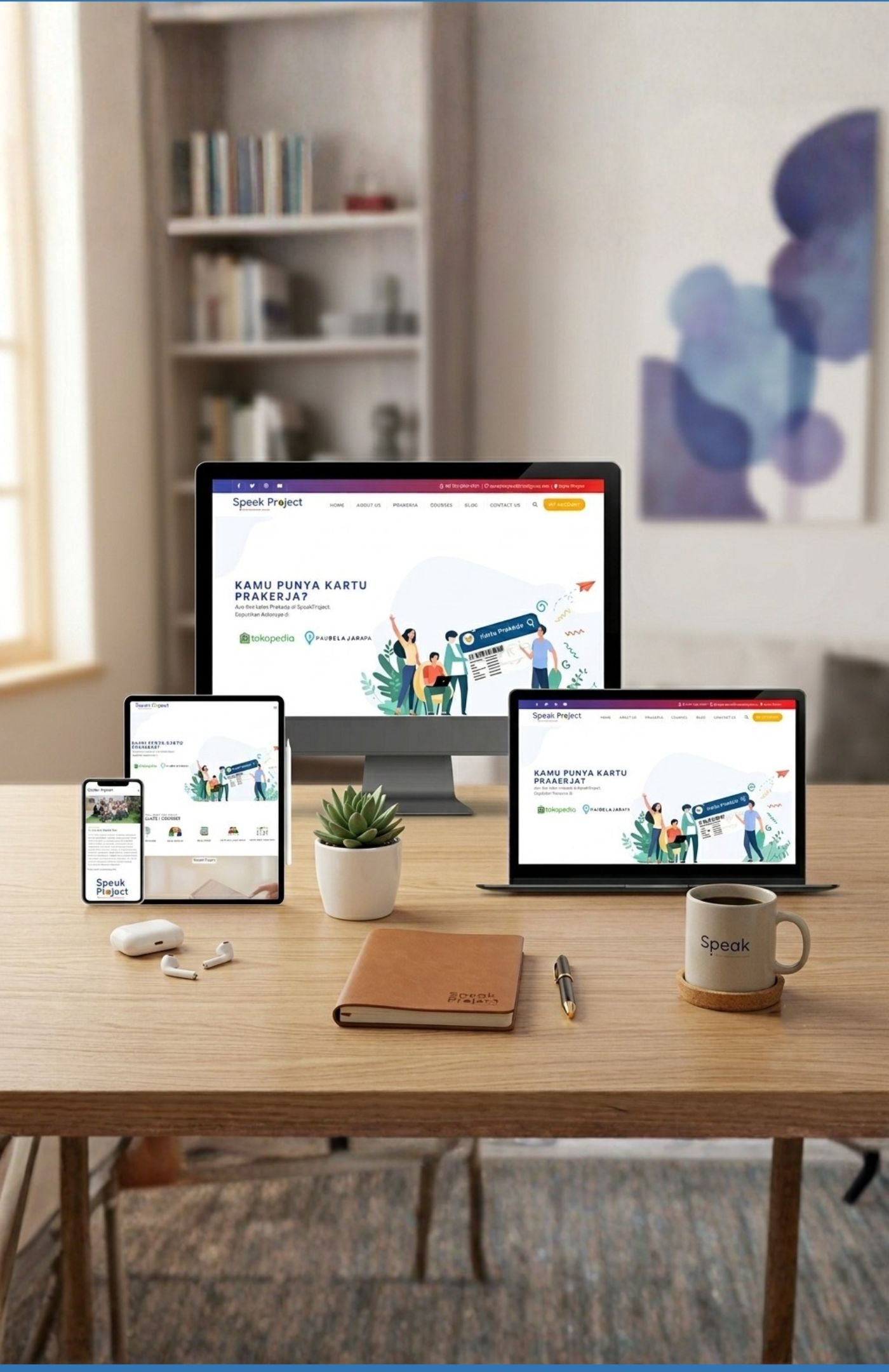 Rumah Cipta Kreatif-portfolio website speak project